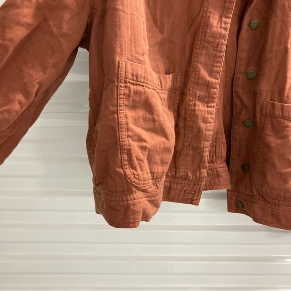 Old Navy Men's Rust Button-Down Shirt - Picture 5 of 8